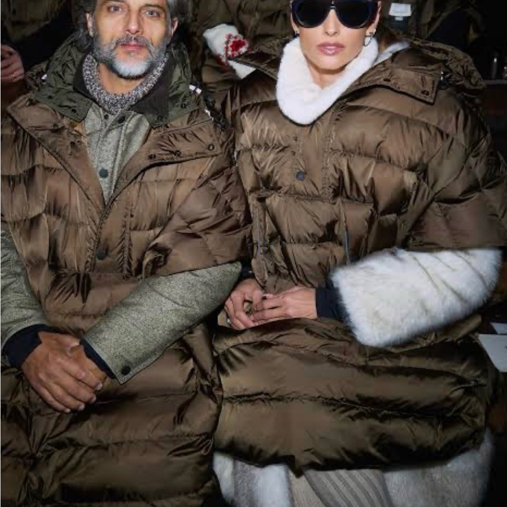 Moncler Brown Quilted Puffer Coat